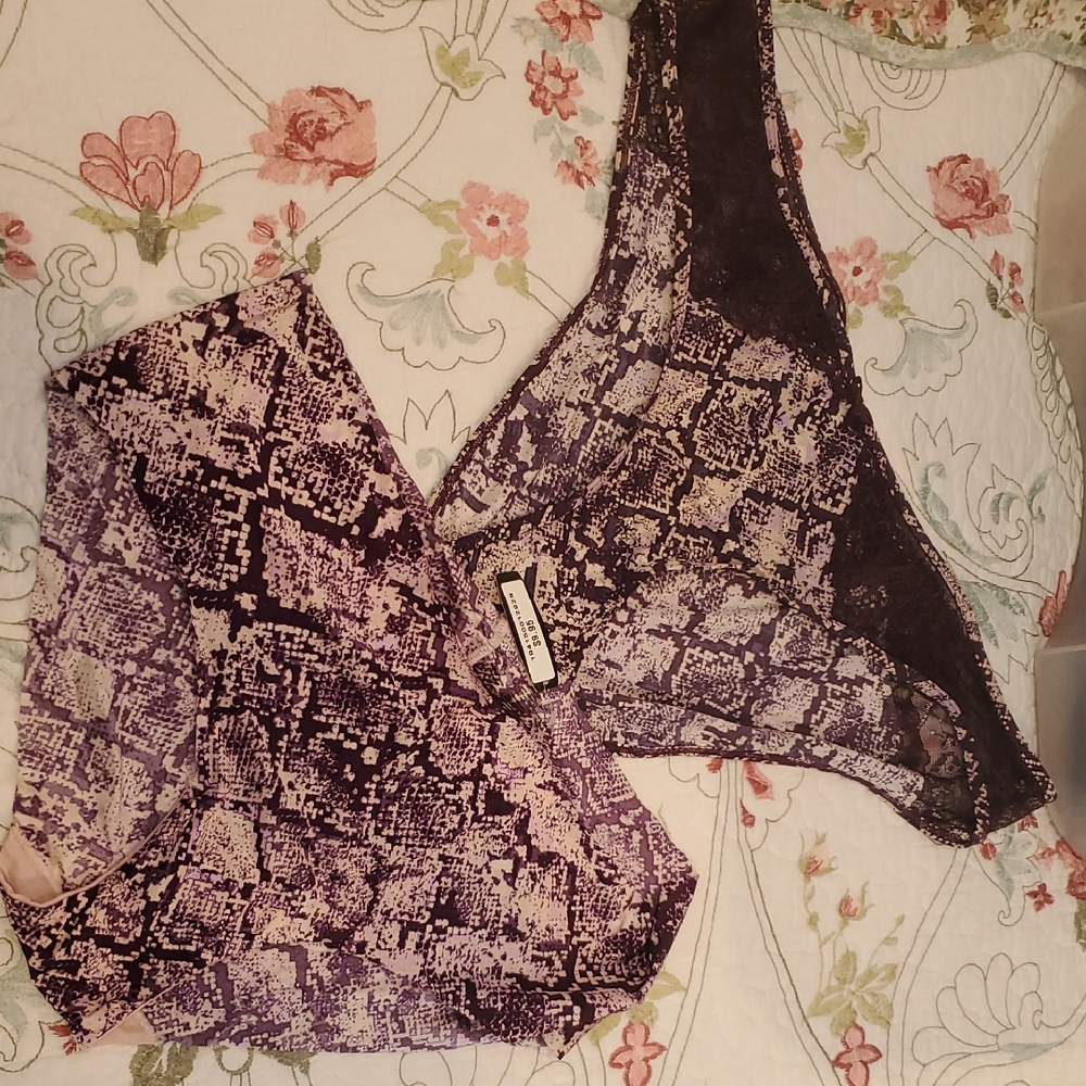 Adore Me Purple Snake Print Panties